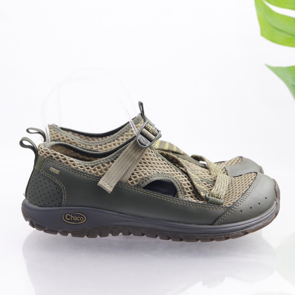 Chaco Boys Kids Sandals Shoes Size 6 Green Mesh Fisherman Hiking Water Outdoor
